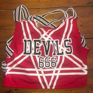 Dolls Kill Satan’s Cheerleader Costume Set